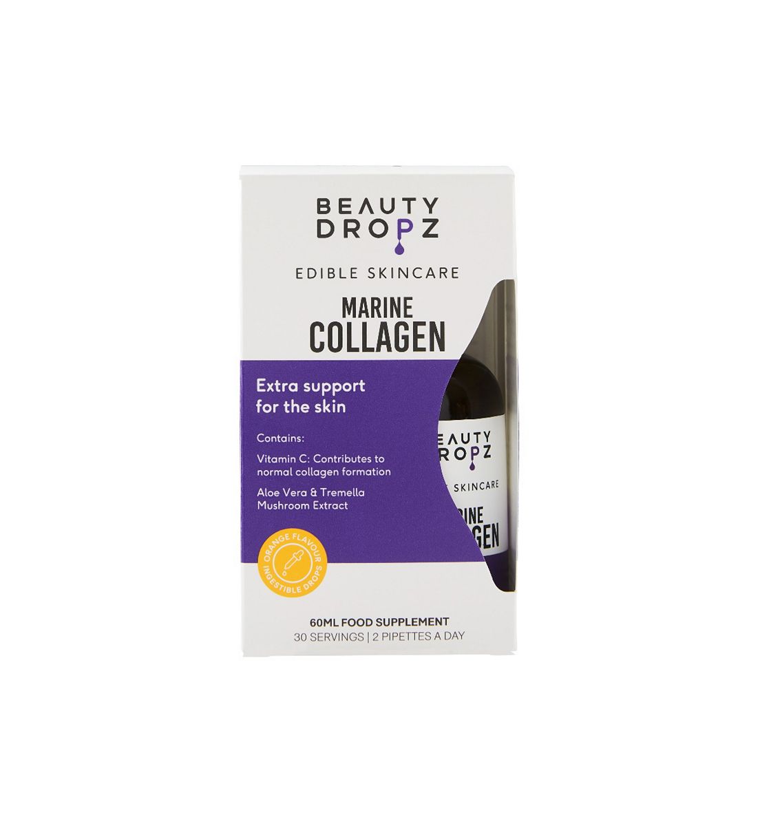 Beauty Dropz Collagen Oral Skincare Vitamins Drops 60ml