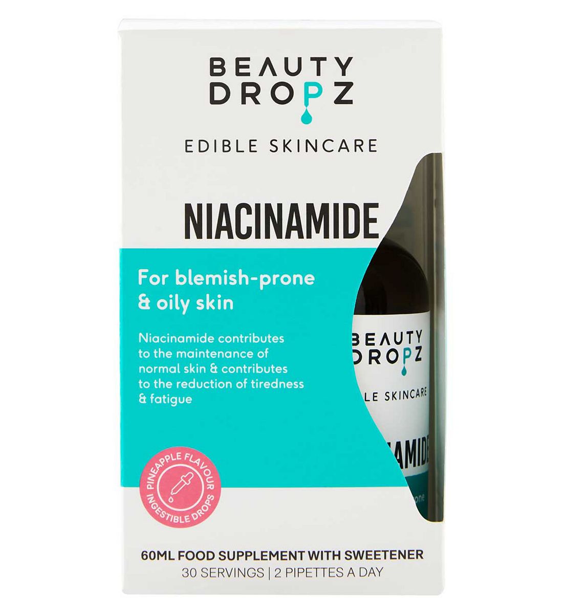 Beauty Dropz Niacinamide Oral Skincare Vitamin Drops 60ml