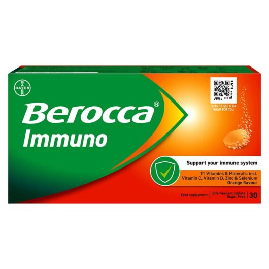 Berocca Immuno Orange Effervescent Tablets 30S