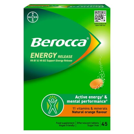 Berocca Orange Energy Vitamin - 45 Tablets