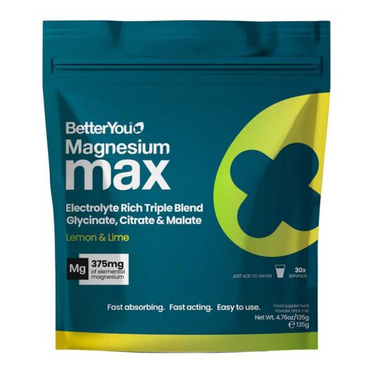 BetterYou Magnesium Max Powder Lemon And Lime 135g