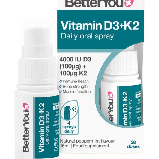 BetterYou Vitamin D 4000+K2 Daily Oral Spray 15ml