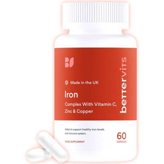 Bettervits Iron Complex Capsules With Vitamin C Zinc And Copper 60S