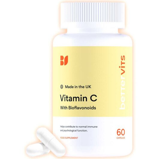 Bettervits Natural Vitamin C Capsules With Bioflavonoids - 60