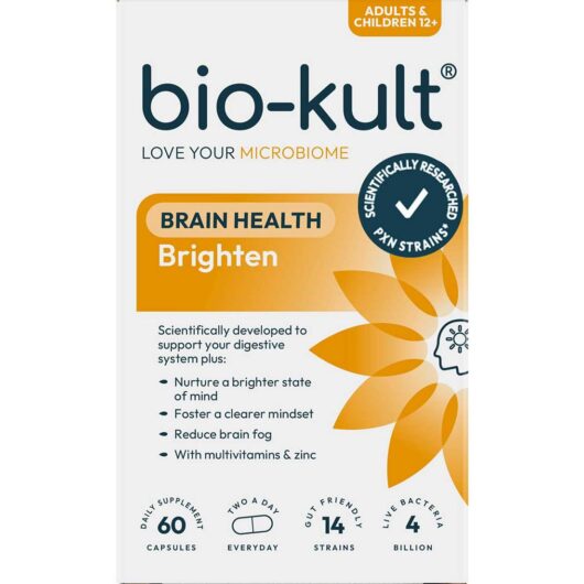 Bio Kult Bio-Kult Brighten Brain And Gut Health Supplement With Multivitamins Zinc Capsules 60S