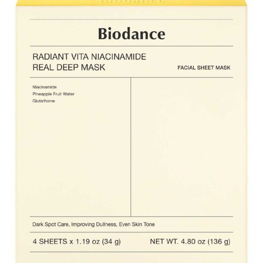 Biodance Radiant Vita Niacinamide Real Deep Mask 34G 4S