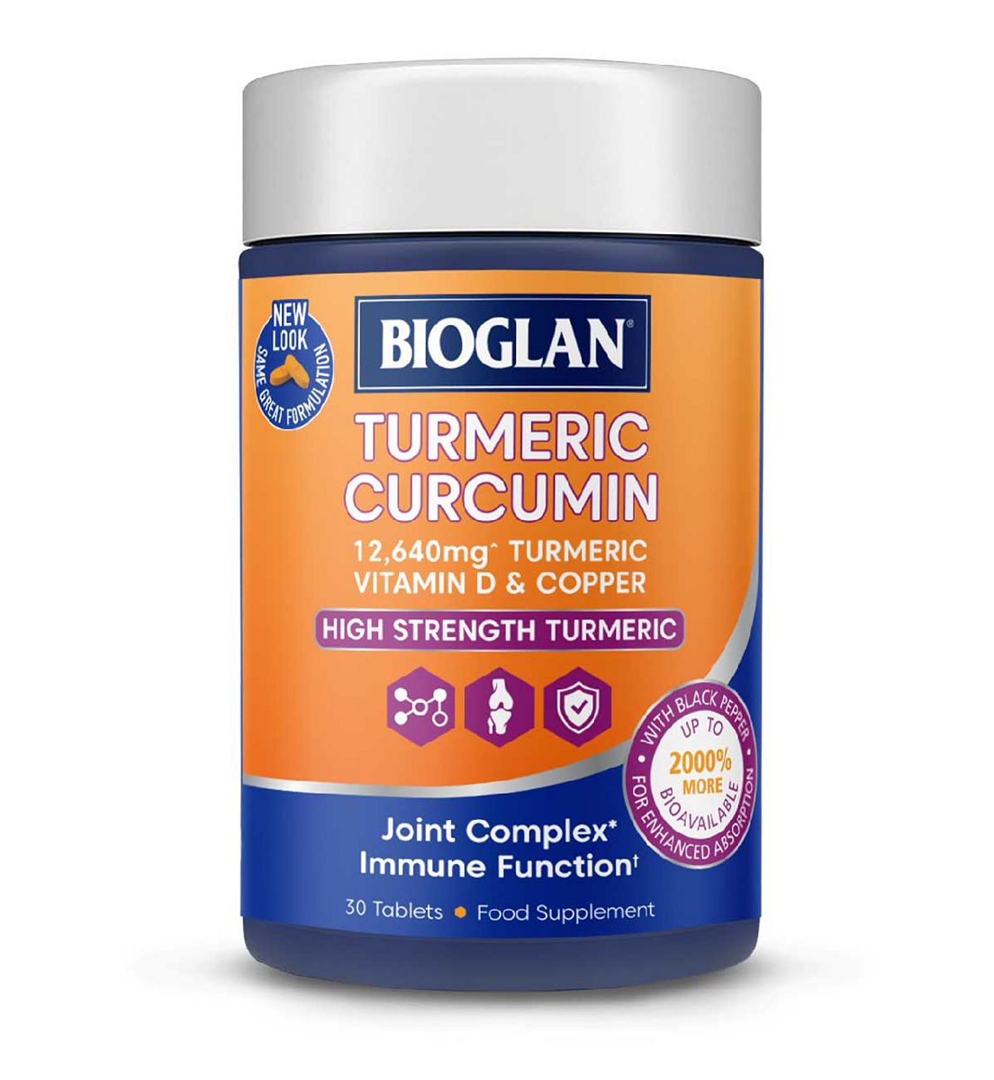 Bioglan Turmeric Curcumin Tablets - 30