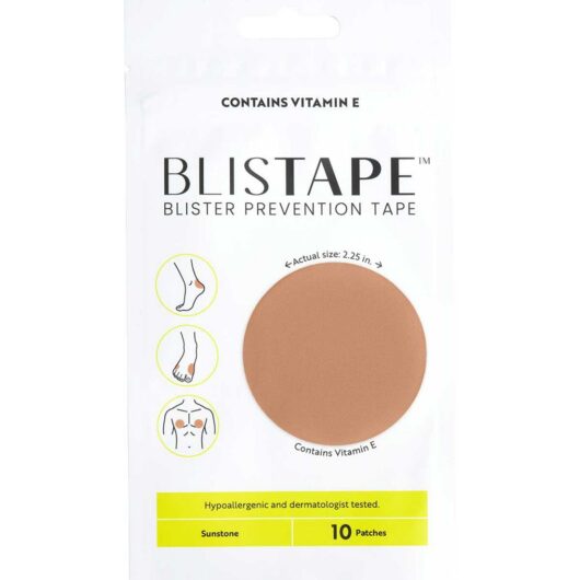 Blistape 10 Pack Blister Prevention Tape With Vitamin E- Sunstone