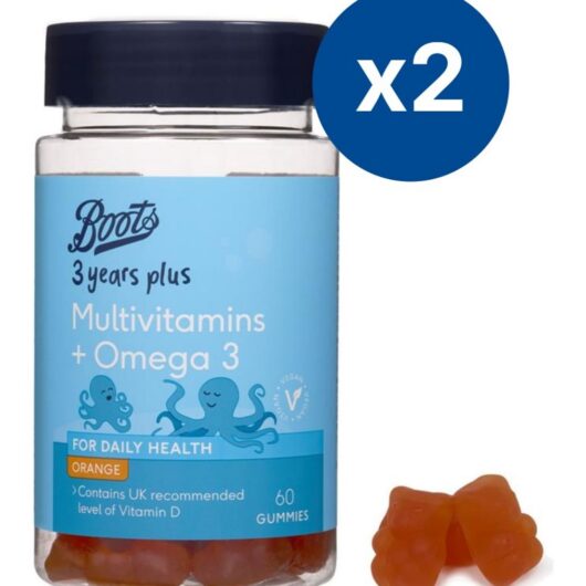 Boots 3 Years Plus Multivitamins + Omega Gummies 120S Bundle