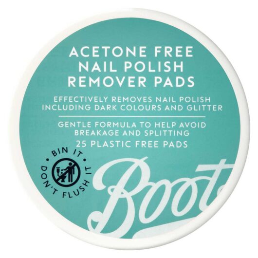Boots Acetone Free Nail Polish Remover Pads 25S