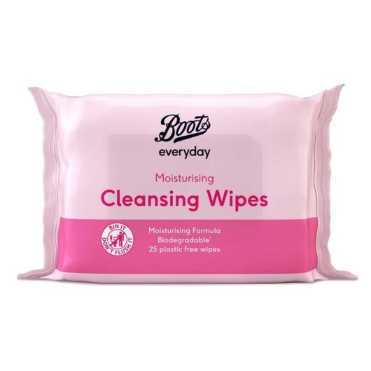 Boots Biodegradable Moisturising Cleansing Wipes 25S