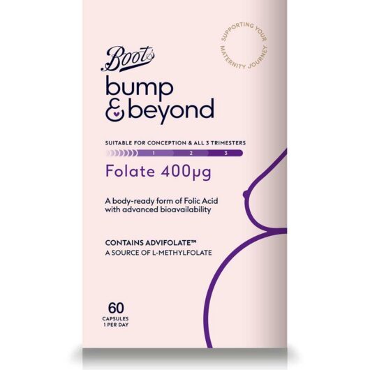 Boots Bump & Beyond Folate 400 Μg 60 Capsules
