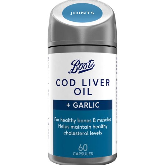 Boots Cod Liver Oil + Garlic 60 Capsules (2 Month Supply)