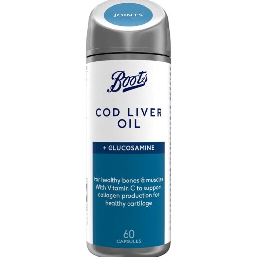 Boots Cod Liver Oil & Glucosamine 60 Capsules (2 Month Supply)