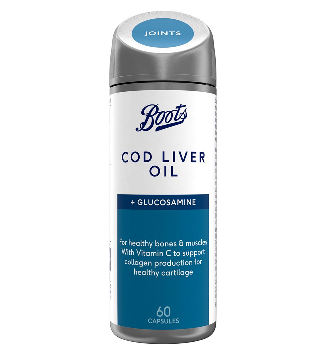 Boots Cod Liver Oil & Glucosamine 60 Capsules (2 Month Supply)