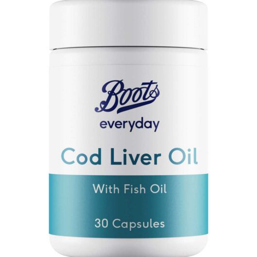 Boots Everyday Cod Liver Oil 500Mg - 30 Capsules