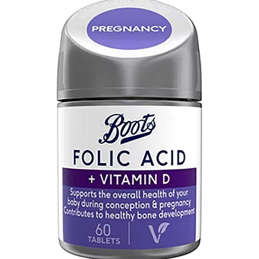 Boots Folic Acid 400 Μg + Vitamin D 60 Tablets (2 Month Supply)