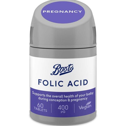 Boots Folic Acid 400Ug 60 Tablets (2 Month Supply)