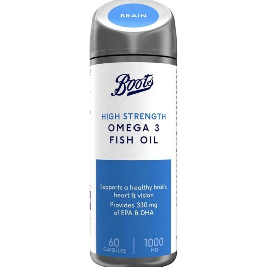 Boots High Strength Omega 3 Fish Oil 1000 Mg 60 Capsules (2 Month Supply)