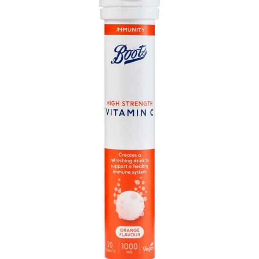 Boots High Strength Vitamin C 1000 Mg - 20 Orange Flavour Effervescent Tablets