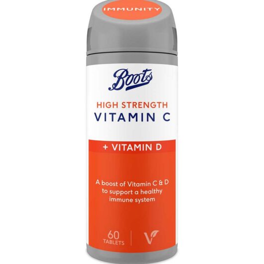 Boots High Strength Vitamin C + D, 60 Tablets