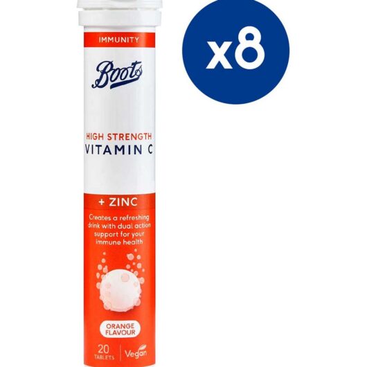 Boots High Strength Vitamin C & Zinc 20 Orange Flavour Effervescent Tablets Bundle