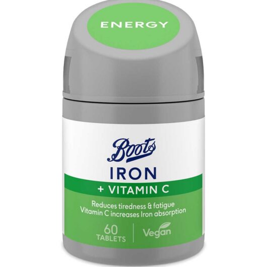 Boots Iron & Vitamin C 60 Tablets (2 Month Supply)