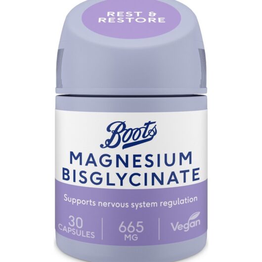 Boots Magnesium Bisglycinate 665Mg, Food Supplement, 30 Capsules