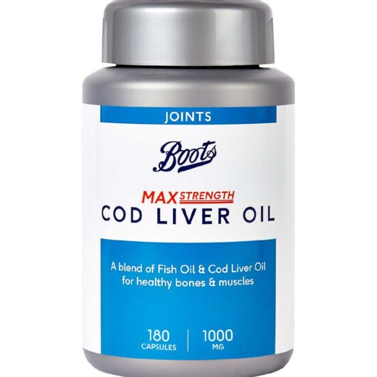 Boots Max Strength Cod Liver Oil 1000Mg - 180 Capsules (6 Month Supply)