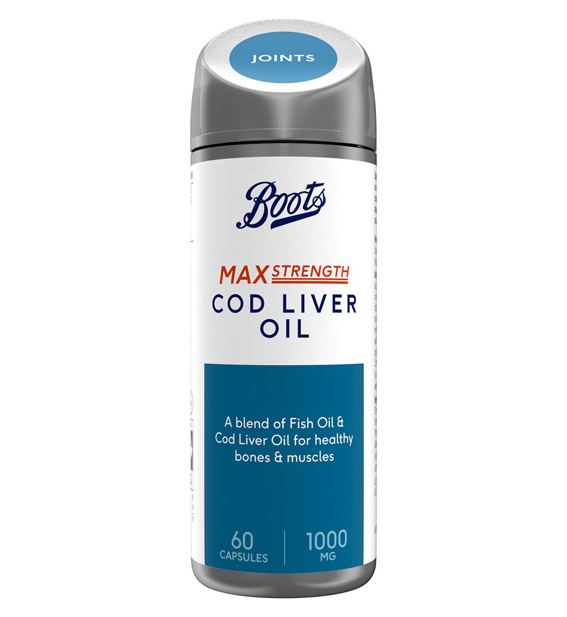 Boots Max Strength Cod Liver Oil 1000Mg 60 Capsules (2 Month Supply)