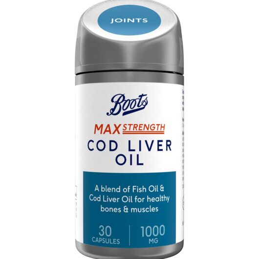Boots Max Strength Cod Liver Oil 30 Capsules (1 Month Supply)