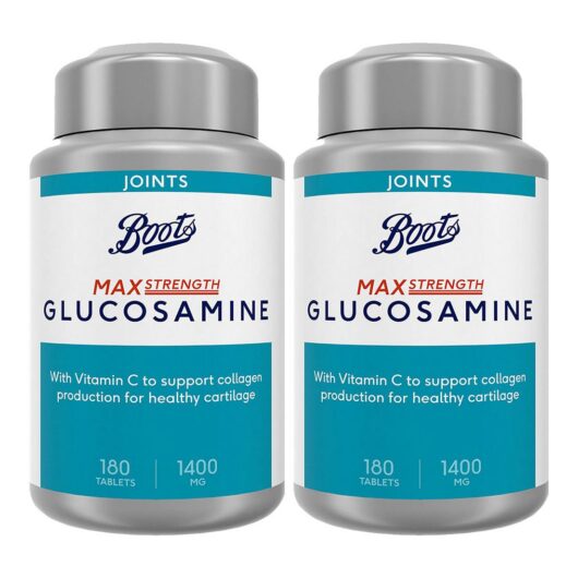 Boots Max Strength Glucosamine Bundle: 2 X 180 Tablets (1 Year Supply)