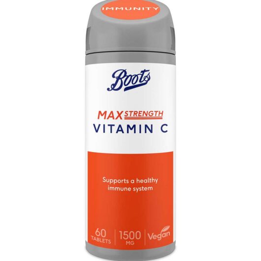 Boots Max Strength Vitamin C 1500Mg 60 Tablets