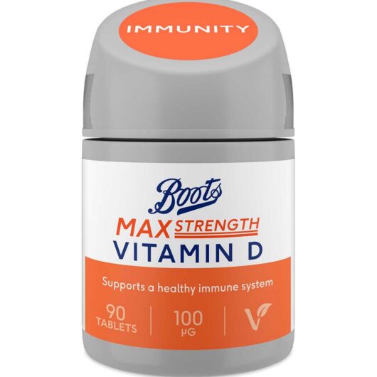 Boots Max Strength Vitamin D 100G 90 Tablets