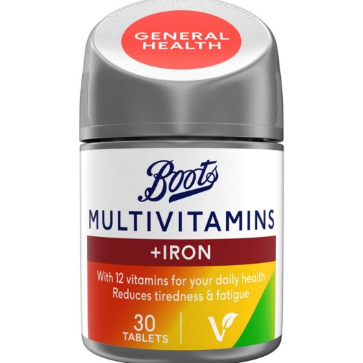 Boots Multivitamins With Iron 30 Tablets (1 Month Supply)