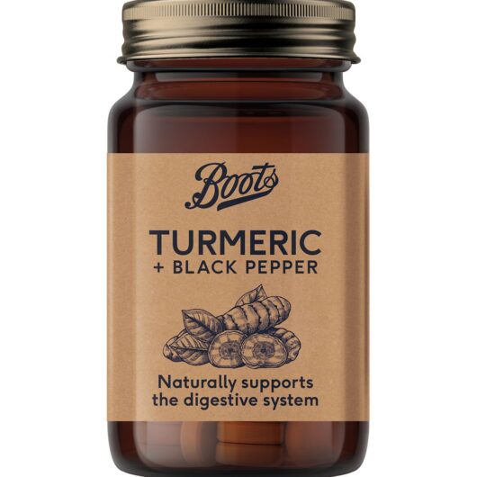 Boots Naturals Turmeric + Black Pepper 60 Tablets