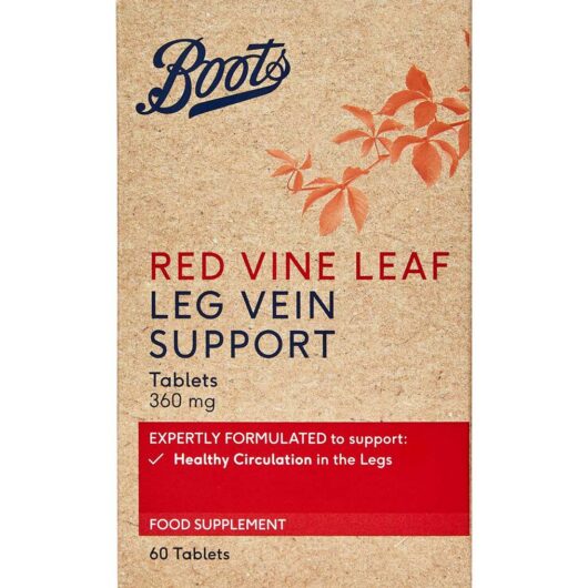 Boots Red Vine Leaf Leg Vein Support 60 Tablets