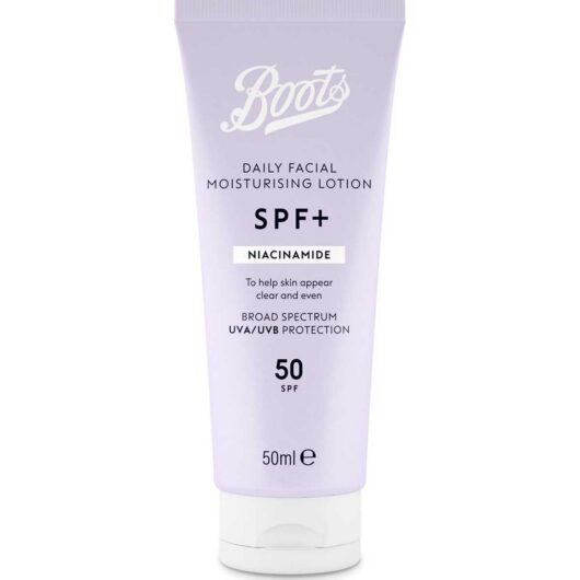 Boots Spf+ Niacinamide Moisturising Lotion Spf50 50Ml