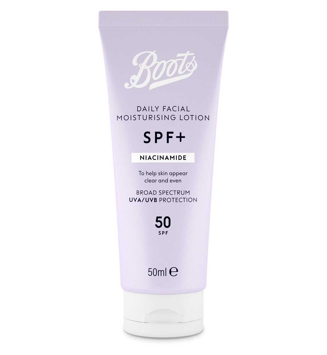 Boots Spf+ Niacinamide Moisturising Lotion Spf50 50Ml