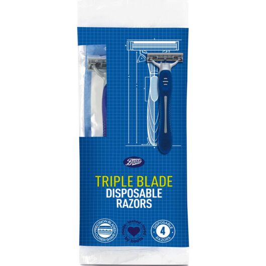 Boots Triple Blade Disposable Razor 4 Pack
