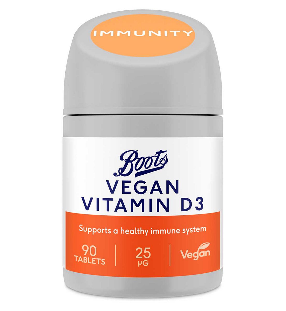 Boots Vegan Vitamin D3 25Μg 90 Tablets (3 Month Supply)