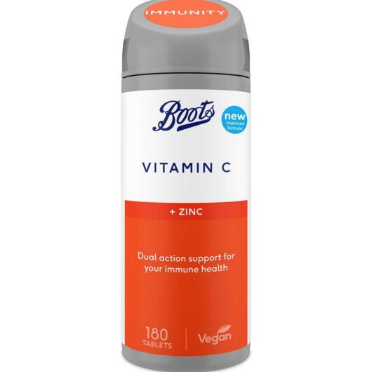 Boots Vitamin C And Zinc 180 Tablets (6 Month Supply)