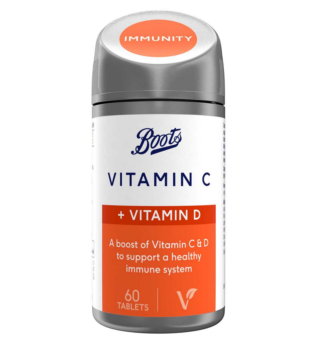 Boots Vitamin C + D, 60 Tablets
