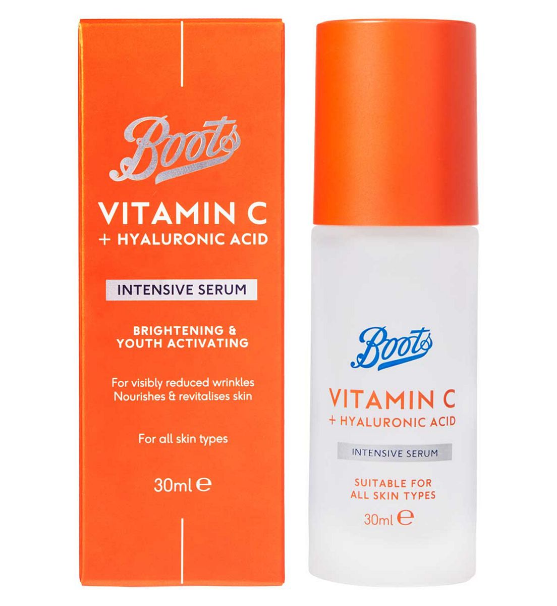Boots Vitamin C + Hyaluronic Acid Serum 30Ml