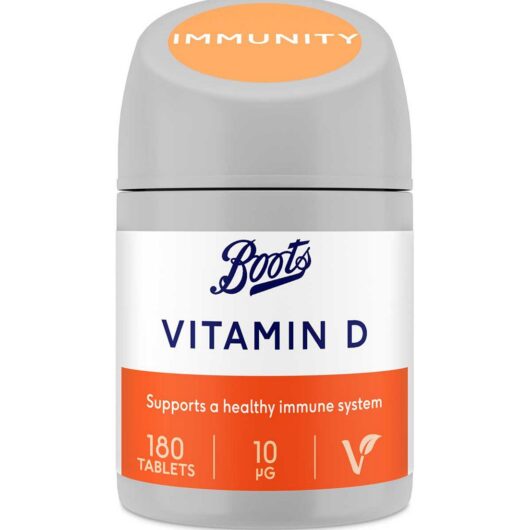 Boots Vitamin D 10 Μg Food Supplement, 180 Tablets