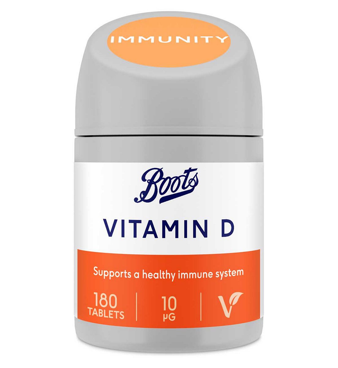 Boots Vitamin D 10 Μg Food Supplement, 180 Tablets