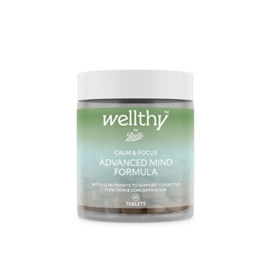 Boots Wellthy By Calm & Focus Advanced Mind Formula 30 Tablets