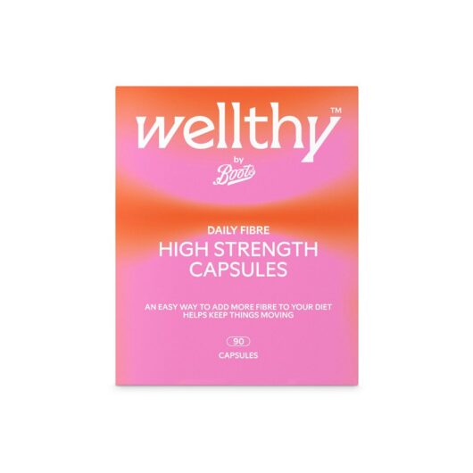 Boots Wellthy By Daily Fibre High Strength Capsules 90S