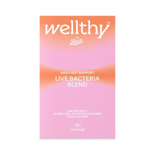 Boots Wellthy By Daily Gut Support Live Bacteria 30 Capsules