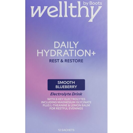 Boots Wellthy By Daily Hydration+ Rest & Restore 12 Sachets 4.4G